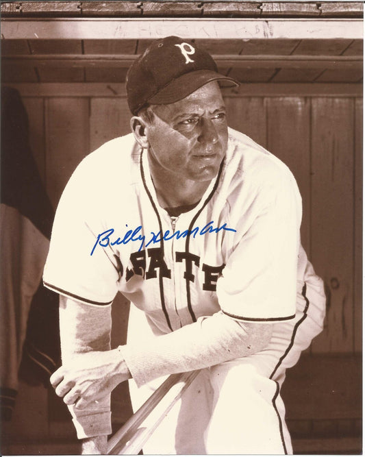 Billy Herman Pittsburgh Pirates HOF Signed/Autographed 8x10 B/W Photo 149983