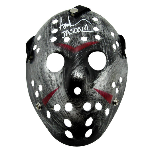 Ari Lehman Autographed/Inscribed "JASON 1" Silver Mask "Friday the 13th" JSA