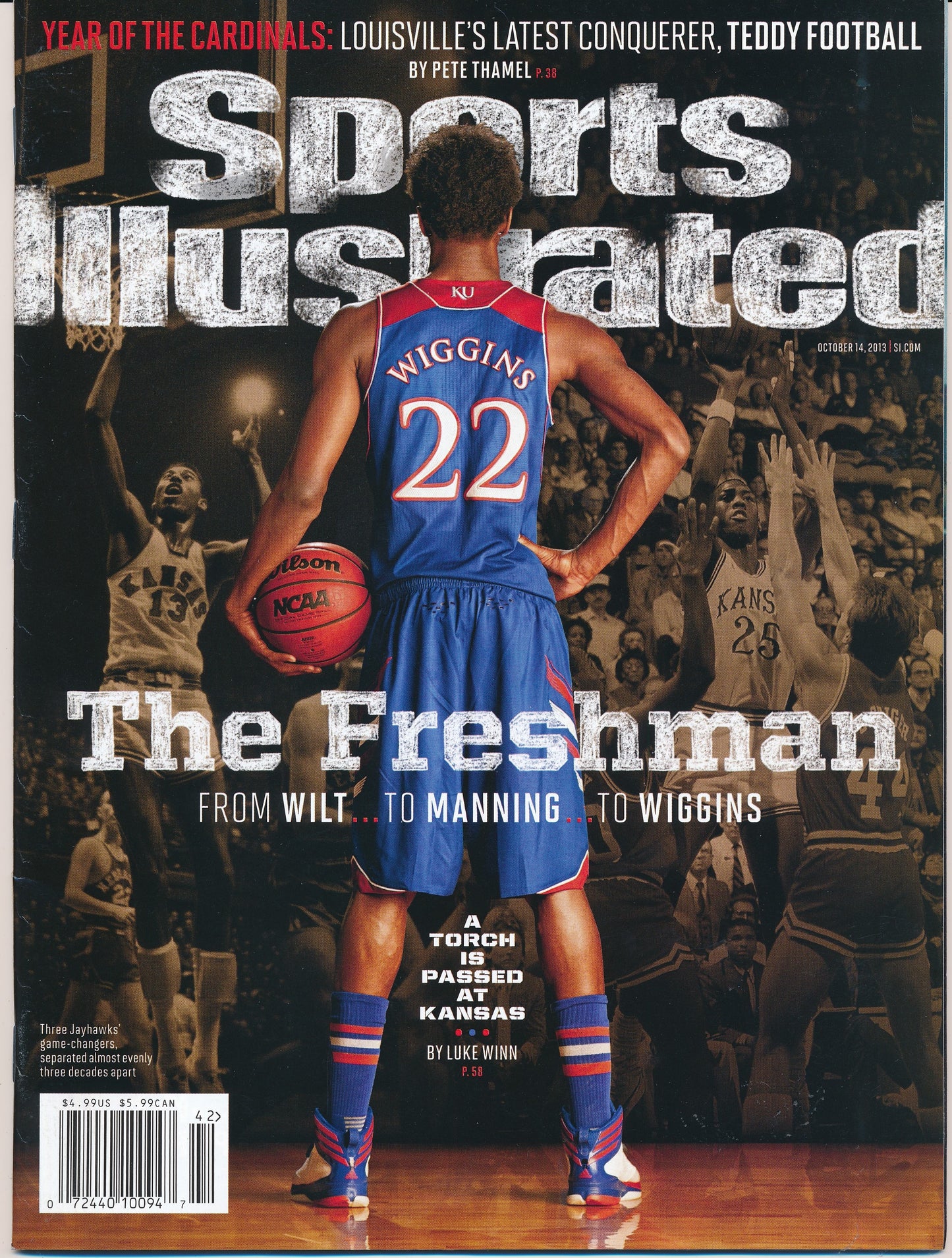 October 14, 2013 Andrew Wiggins Sports Illustrated Magazine NO LABEL 182325