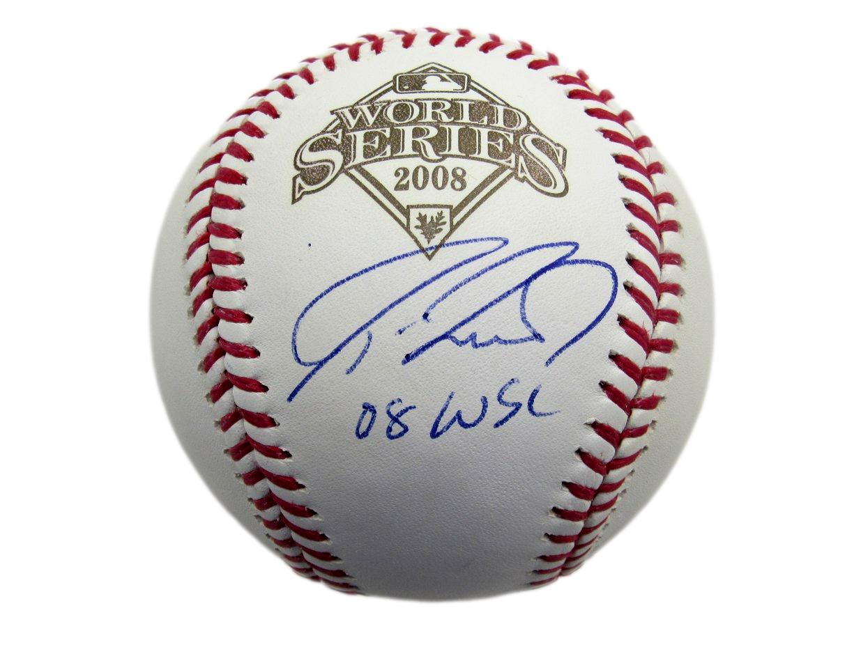 Jason Werth Signed/Inscribed 2008 World Series Baseball Phillies JSA 191276