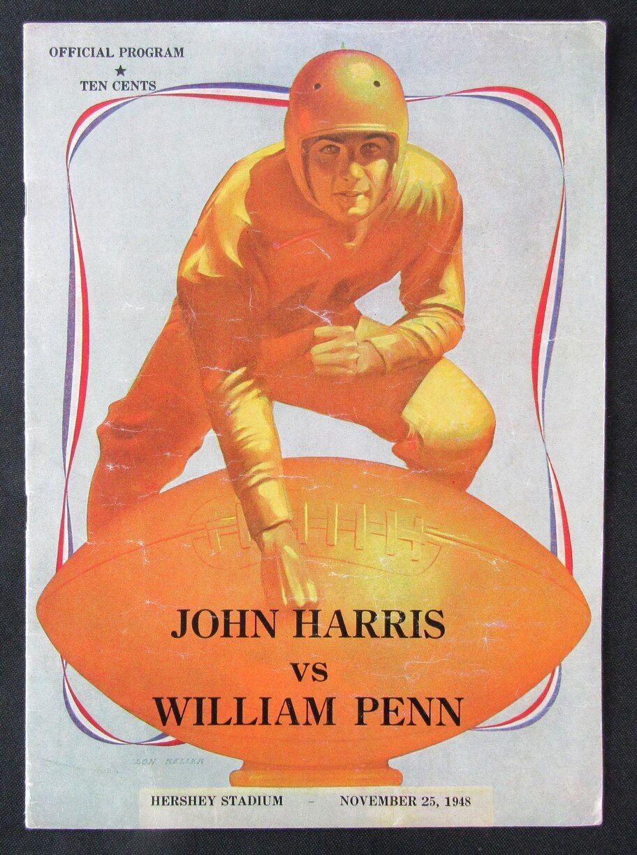 1948 John Harris vs. William Penn High School Football Game Program 11/25