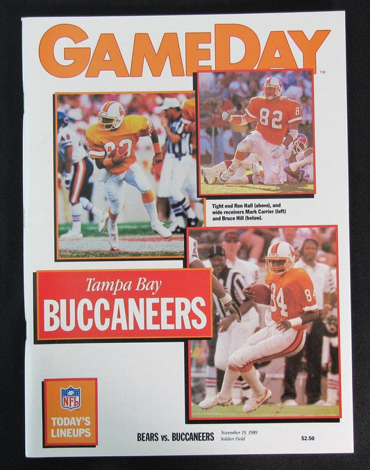 November 19, 1989 GameDay Buccaneers vs. Bears NFL Football Game Program