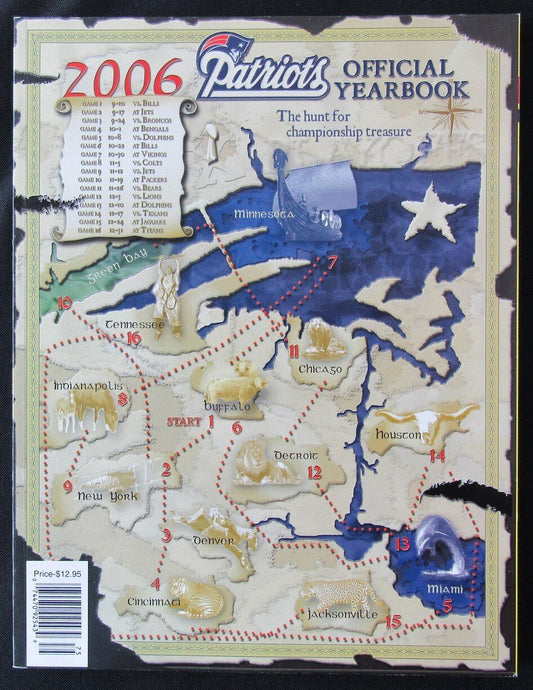 2006 New England Patriots Yearbook Tom Brady 176472