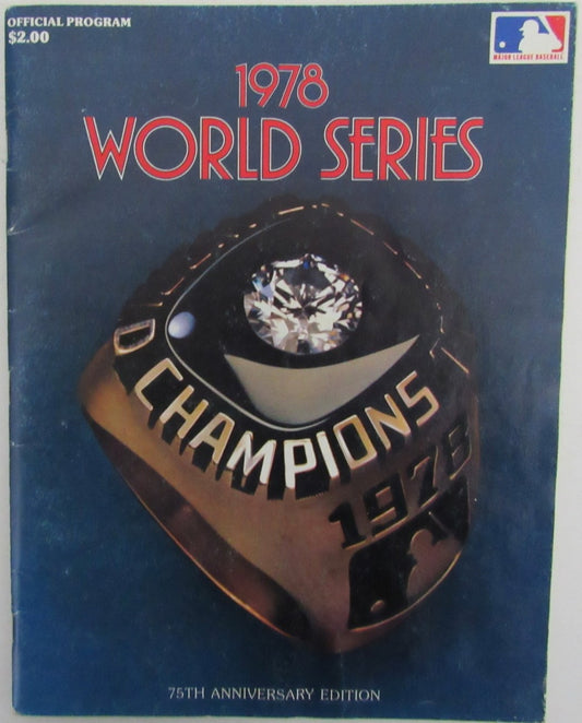 1978 World Series Los Angeles Dodgers vs. New York Yankees Program 175622