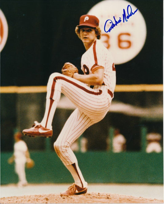 Dickie Noles Phillies Signed/Autographed 8x10 Photo PASS 127557