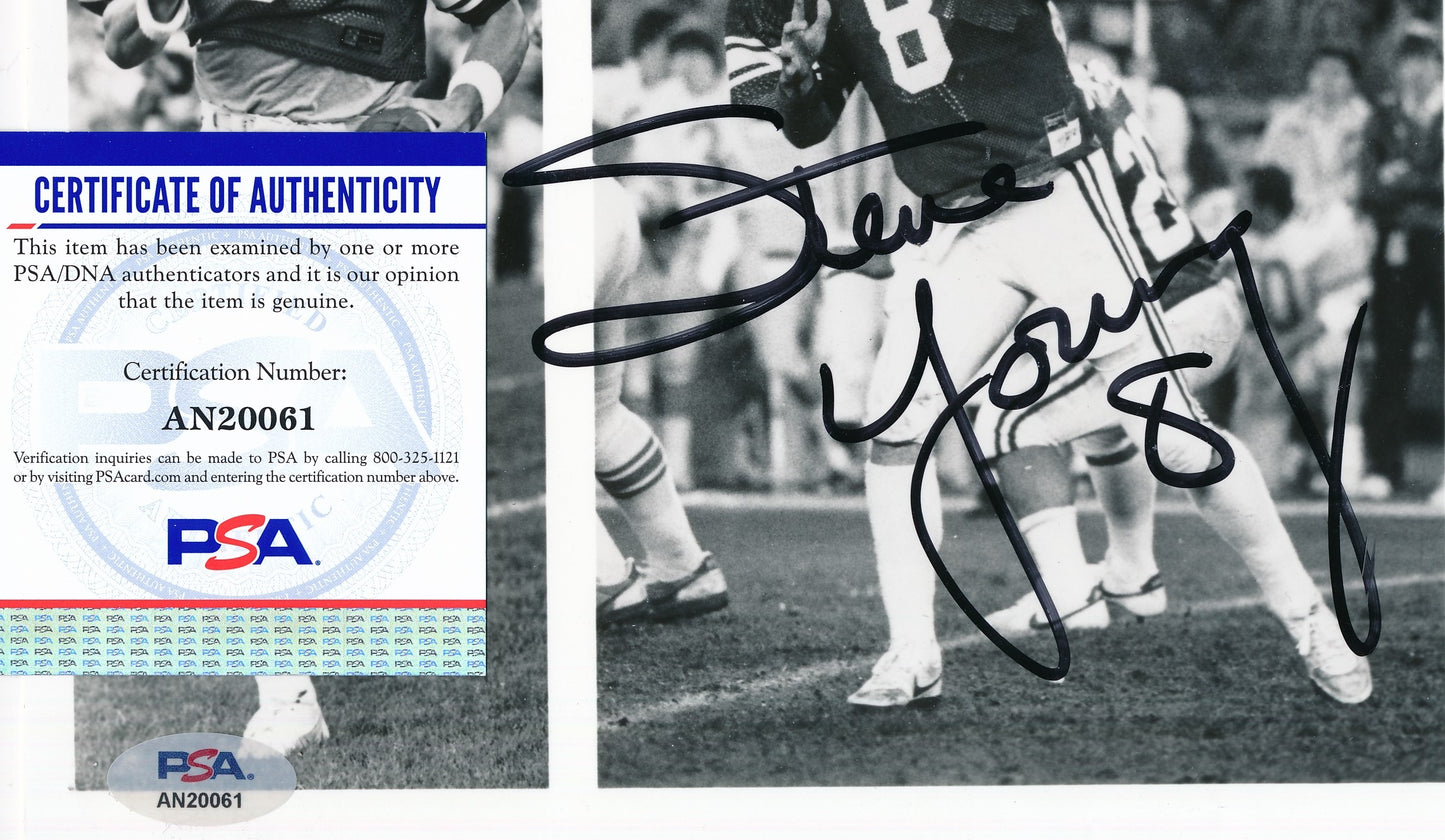 Steve Young HOF Signed/Auto 8x10 Photo Brigham Young University PSA/DNA 188173