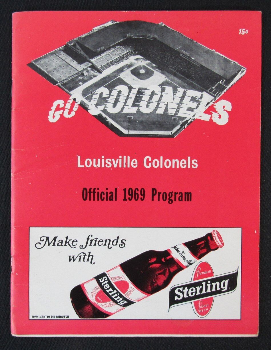 1969 Louisville Colonels vs. Columbus Program/Scorecard