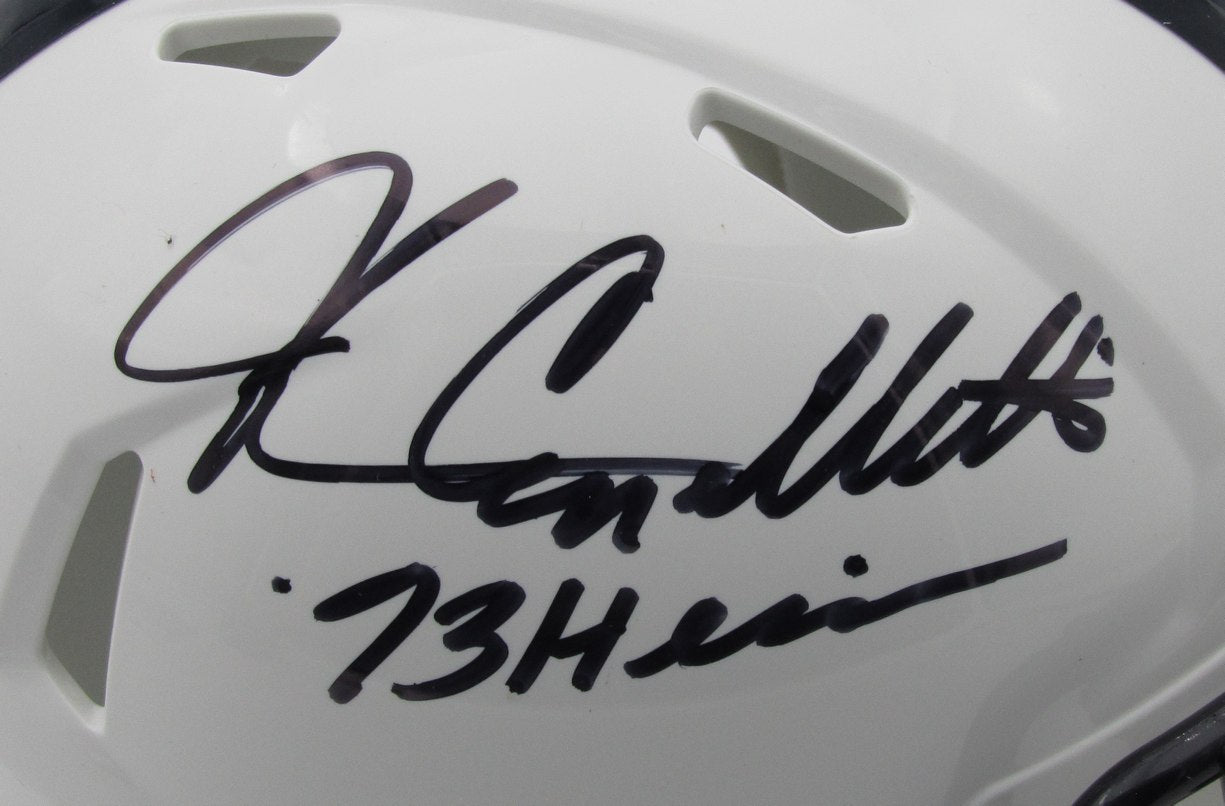 John Cappelletti Autographed/Insc Penn State Mini Speed Helmet JSA 184708