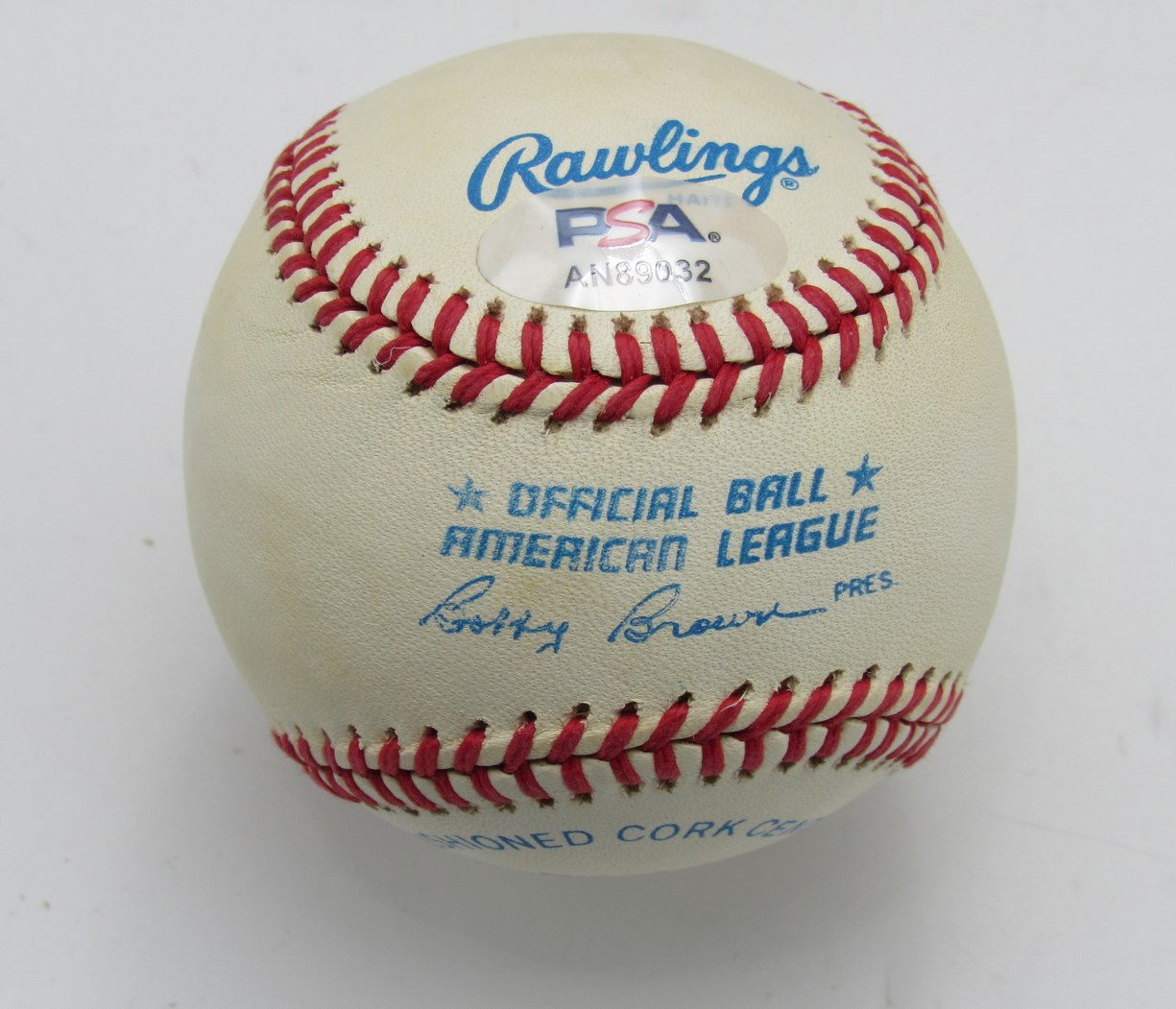 Lou Boudreau HOF Signed/Auto OAL Baseball Cleveland Indians PSA/DNA 191660