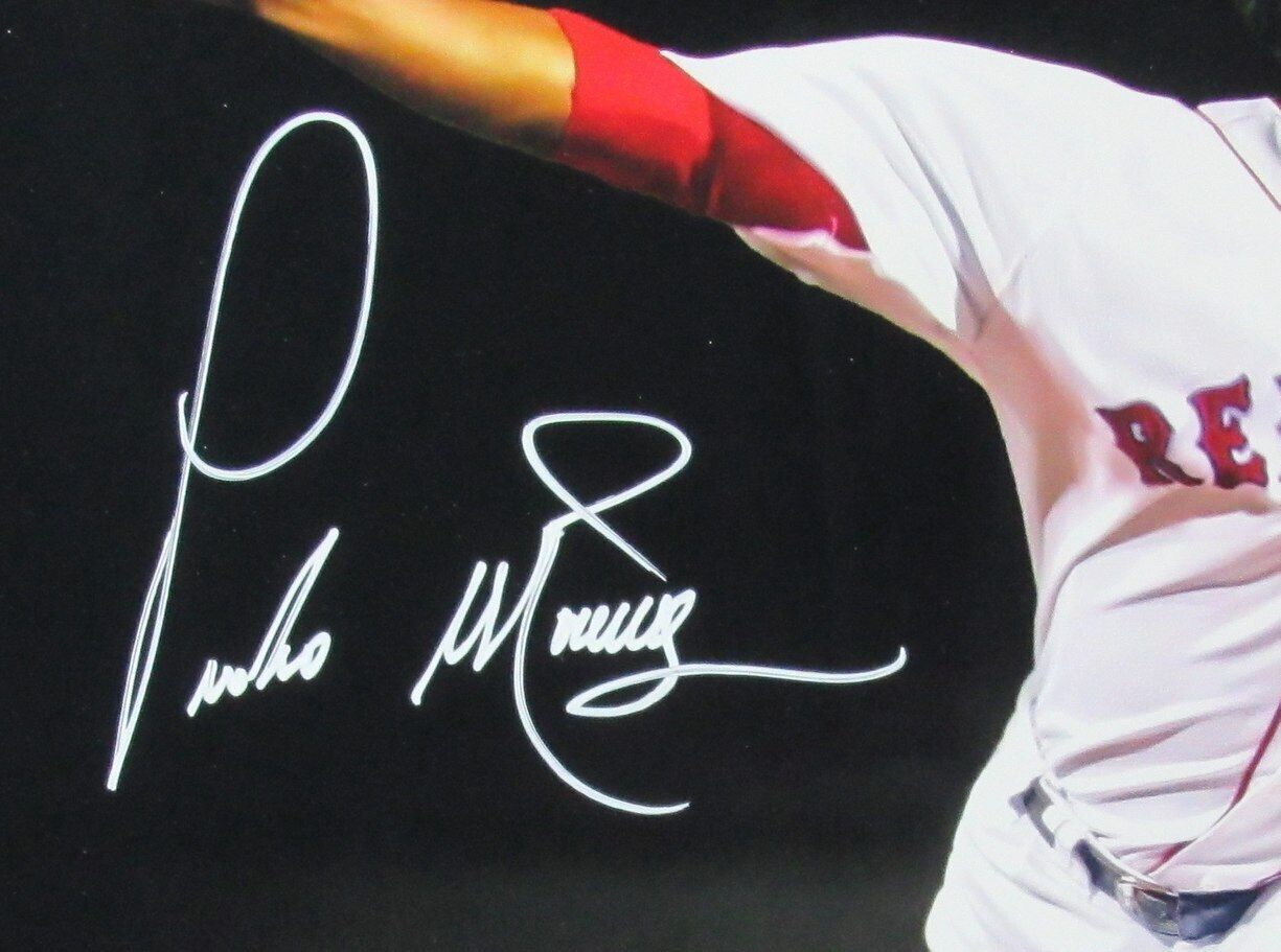 Pedro Martinez HOF Autographed 16x20 Photo Boston Red Sox Framed Beckett 176777