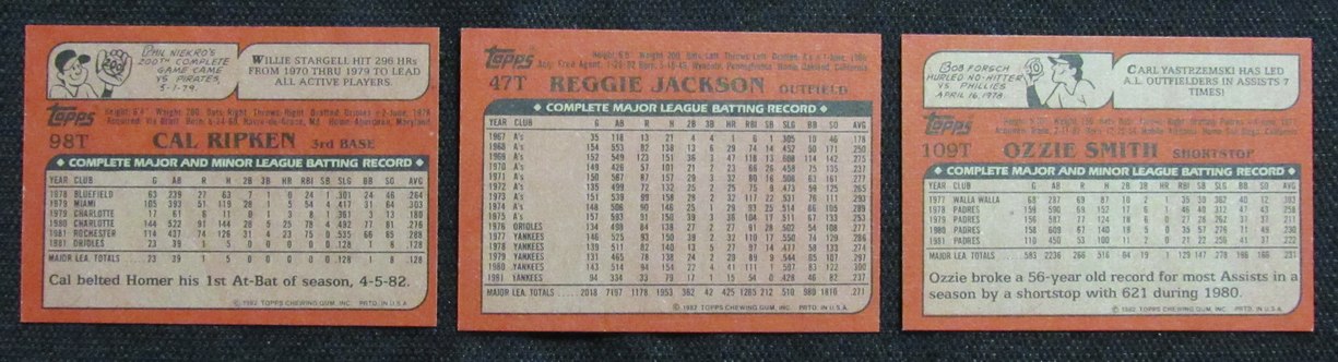1982 Topps Traded Baseball Set (132) Ripken Jr RC, O. Smith RC ,Jackson 189827