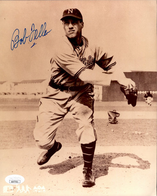 Bob Feller HOF Signed/Autographed 8x10 Photo Cleveland Indians JSA 191478