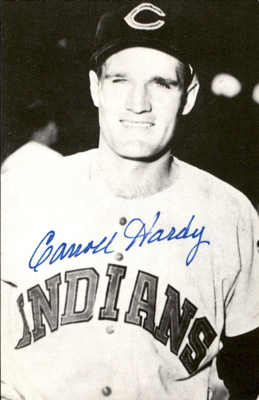 Carrol Hardy Indians Signed/Autographed 3x5  Photo 178433