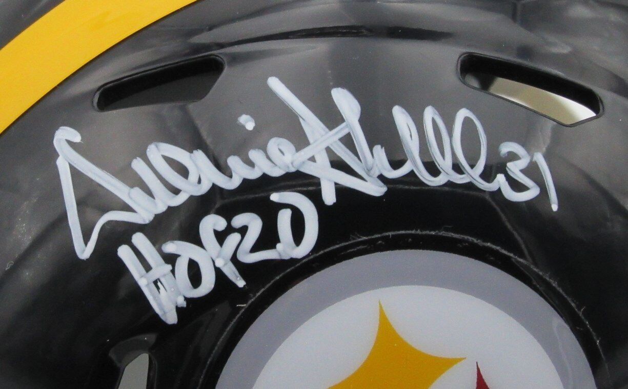 Donnie Shell HOF Autographed/Inscribed Speed Mini Helmet Steelers JSA 179783