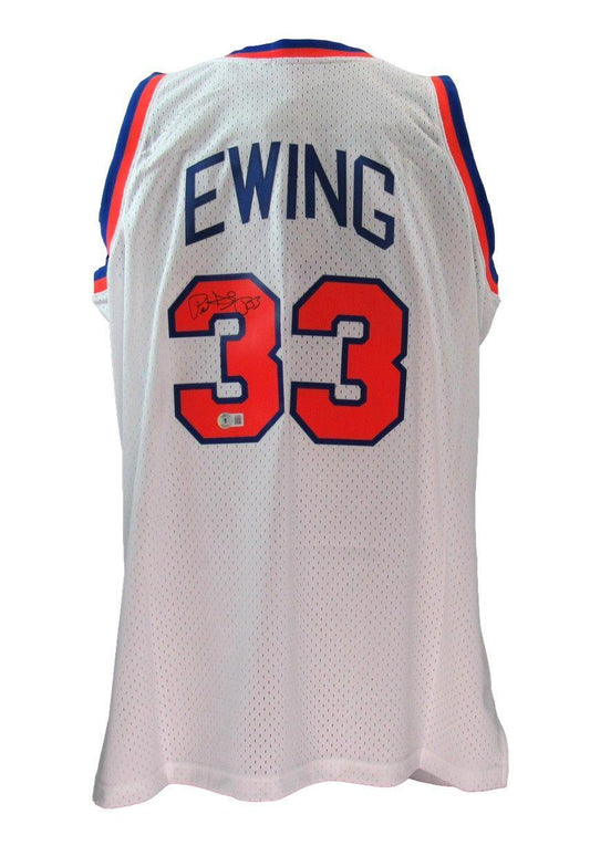 Patrick Ewing HOF Autographed Mitchell & Ness Basketball Jersey Knicks Beckett