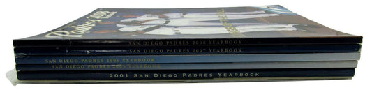 Lot of 7 San Diego Padres Official Yearbooks (1980, 1984, 2001, 2005-08) 160887