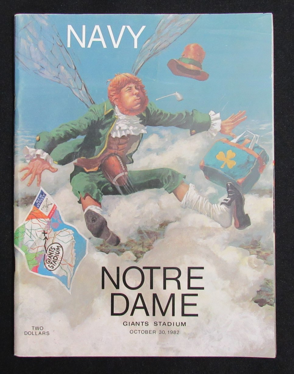 10/30/1982 Navy vs. Notre Dame College Program 185810