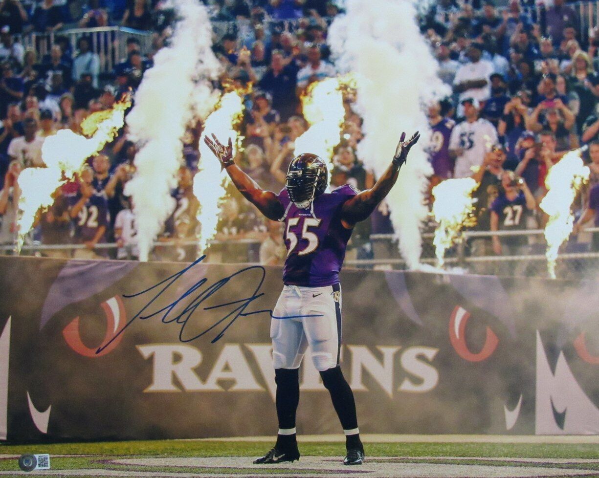 Terrell Suggs Autographed 16x20 Photo Baltimore Ravens Beckett