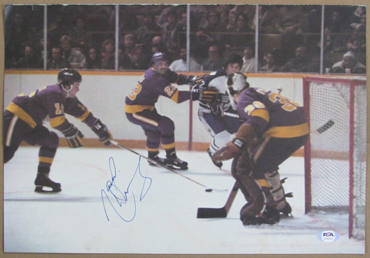 Marcel Dionne  Kings Signed 11x16 Pull Out Magazine Poster  PSA/DNA 154296