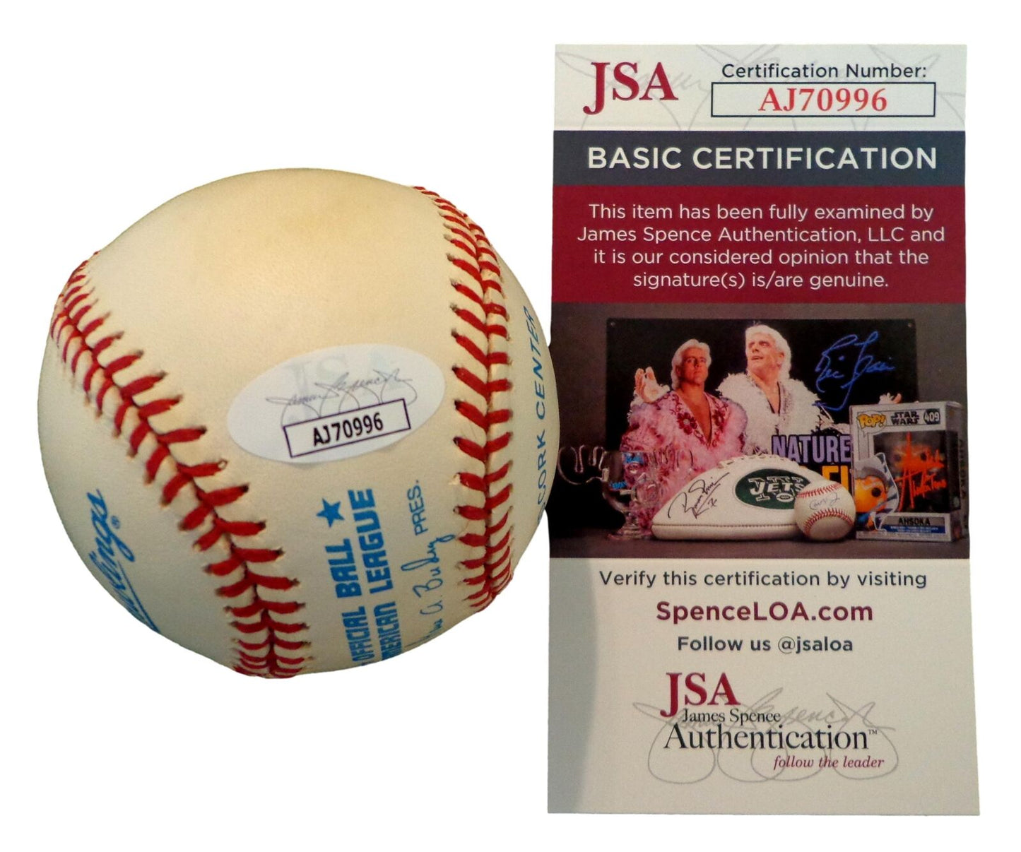 Bob Feller HOF Autographed/Inscribed OAL Baseball Cleveland Indians JSA 180399