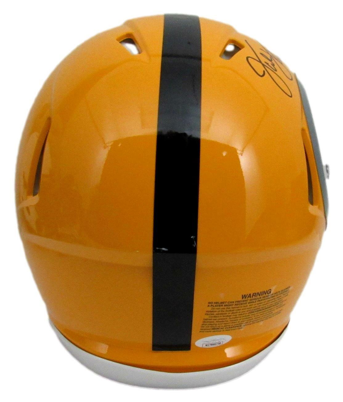 Jack Lambert HOF Signed/Ins Steelers Full Size Speed Authentic Helmet JSA 164403