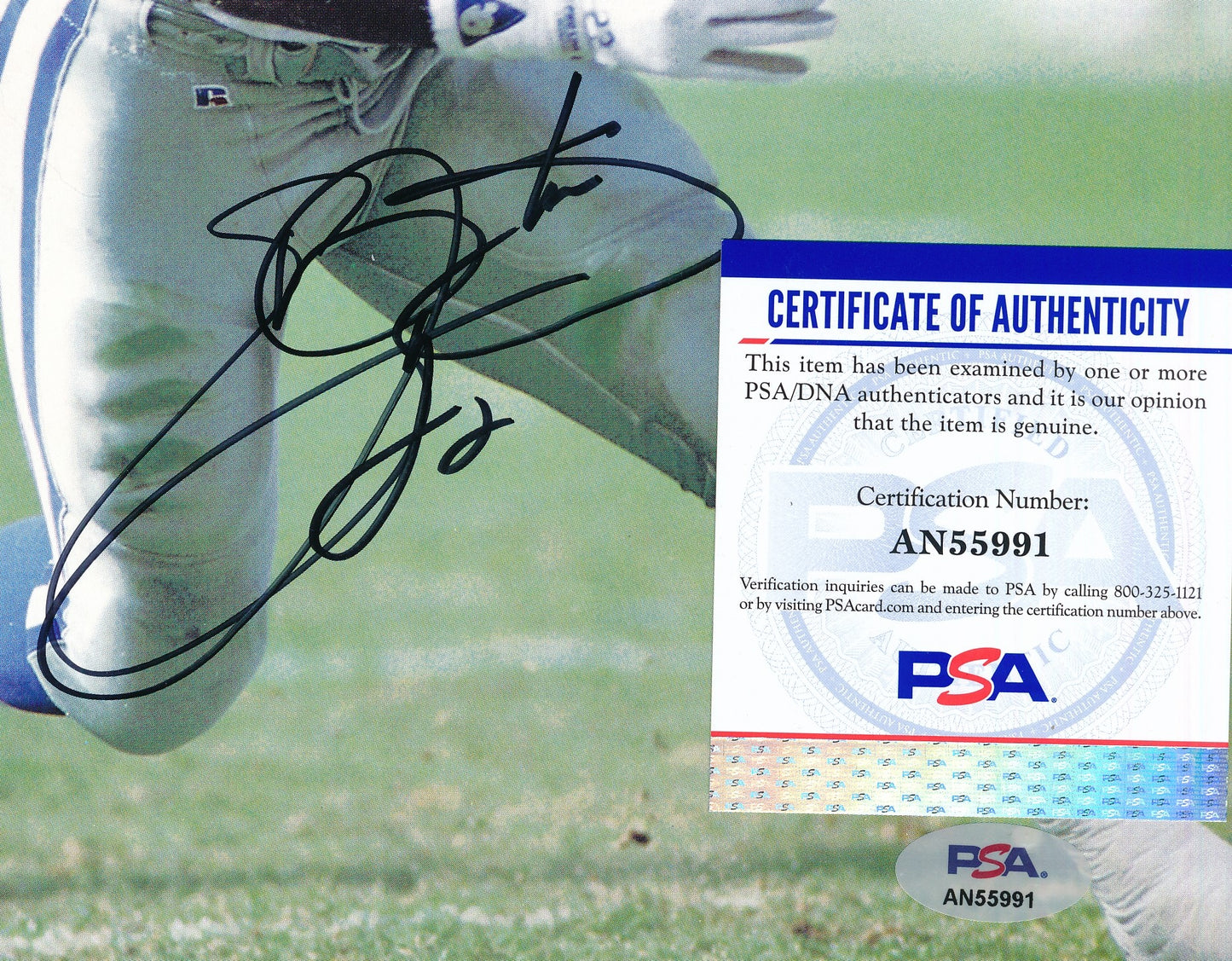 Emmitt Smith HOF Signed/Auto 8x10 Magazine Photo Dallas Cowboys PSA/DNA 188128