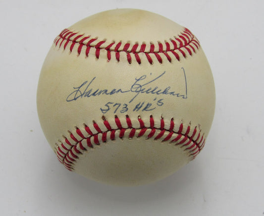 Harmon Killebrew HOF Signed/Inscribed 573 HR's OAL Baseball Twins PSA/DNA 191682