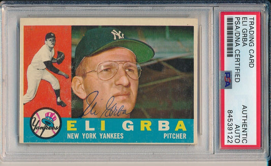 Eli Grba Yankees Signed/Autographed 1960 TOPPS Card #183 PSA/DNA 166820