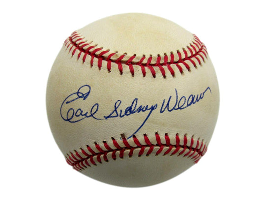Earl Weaver- Full Name HOF Autographed OAL Baseball Baltimore Orioles JSA 187377