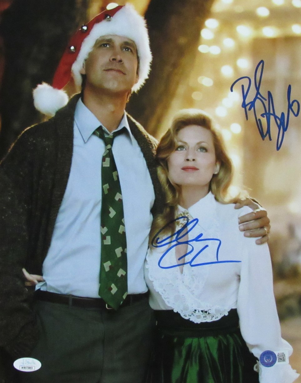 Chevy Chase/Beverly D'Angelo Dual-Signed 11x14 Photo "Christmas Vacation" BAS