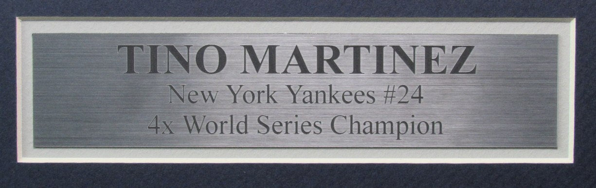 Tino Martinez Autographed Jersey New York Yankees Framed Beckett 188536