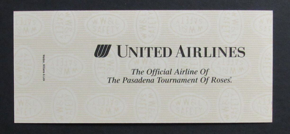 1996 Pasadena Tournament of Roses Parade Ticket Stub to Reviewing Stand