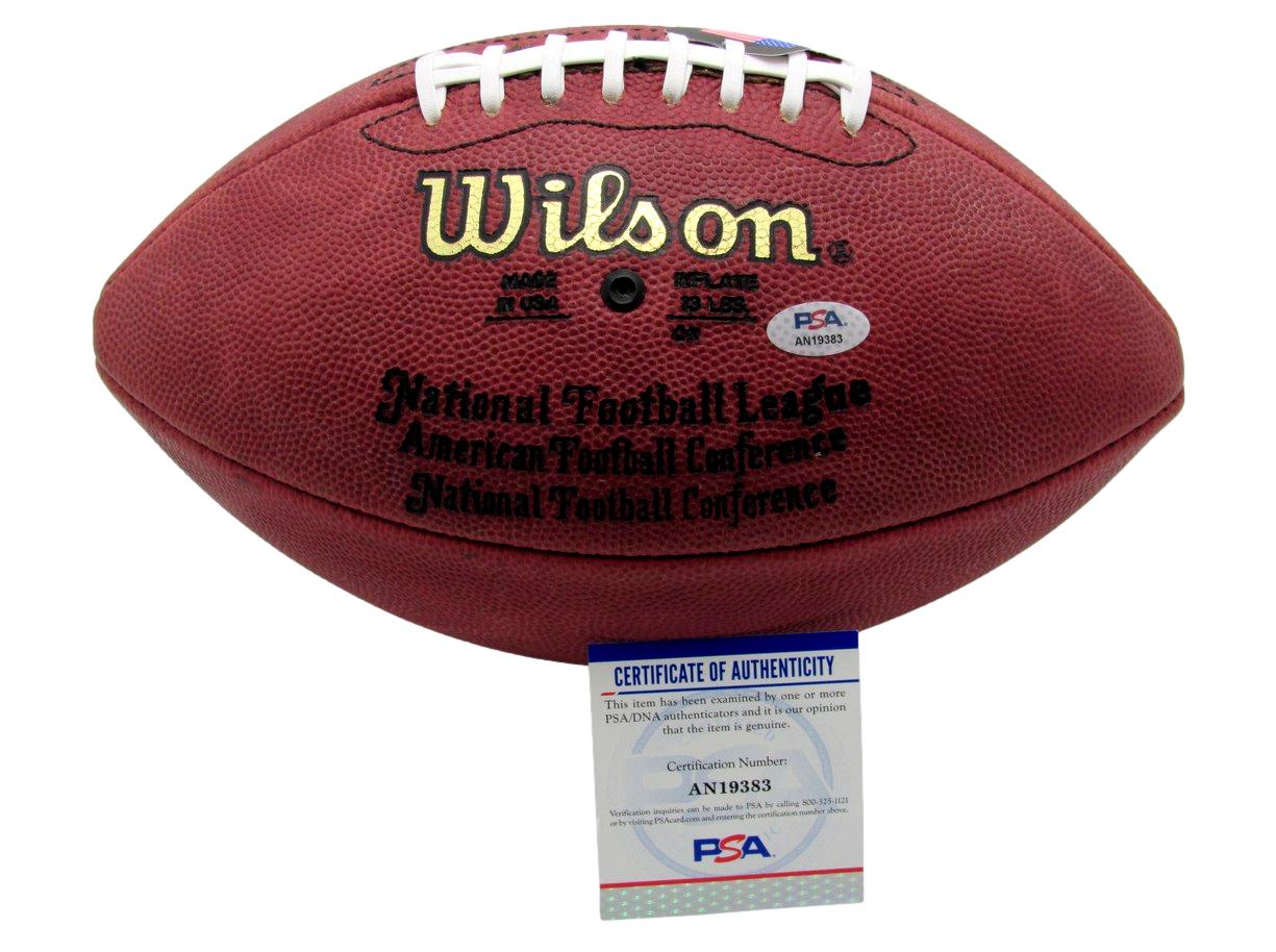 Johnny Unitas HOF Signed/Auto Wilson NFL Football Baltimore Colts PSA/DNA 188958