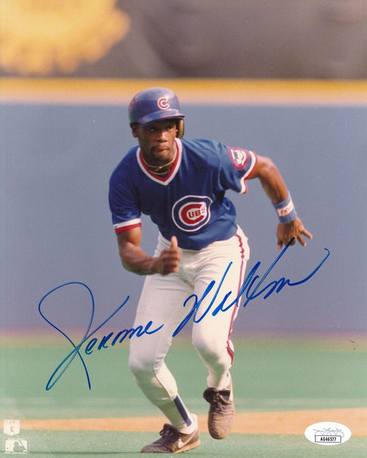 Jerome Walton Autographed 8x10 Photo Chicago Cubs JSA