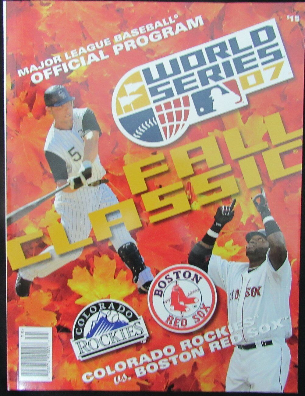 2007 World Series Game Program Colorado Rockies vs. Boston Red Sox 153953