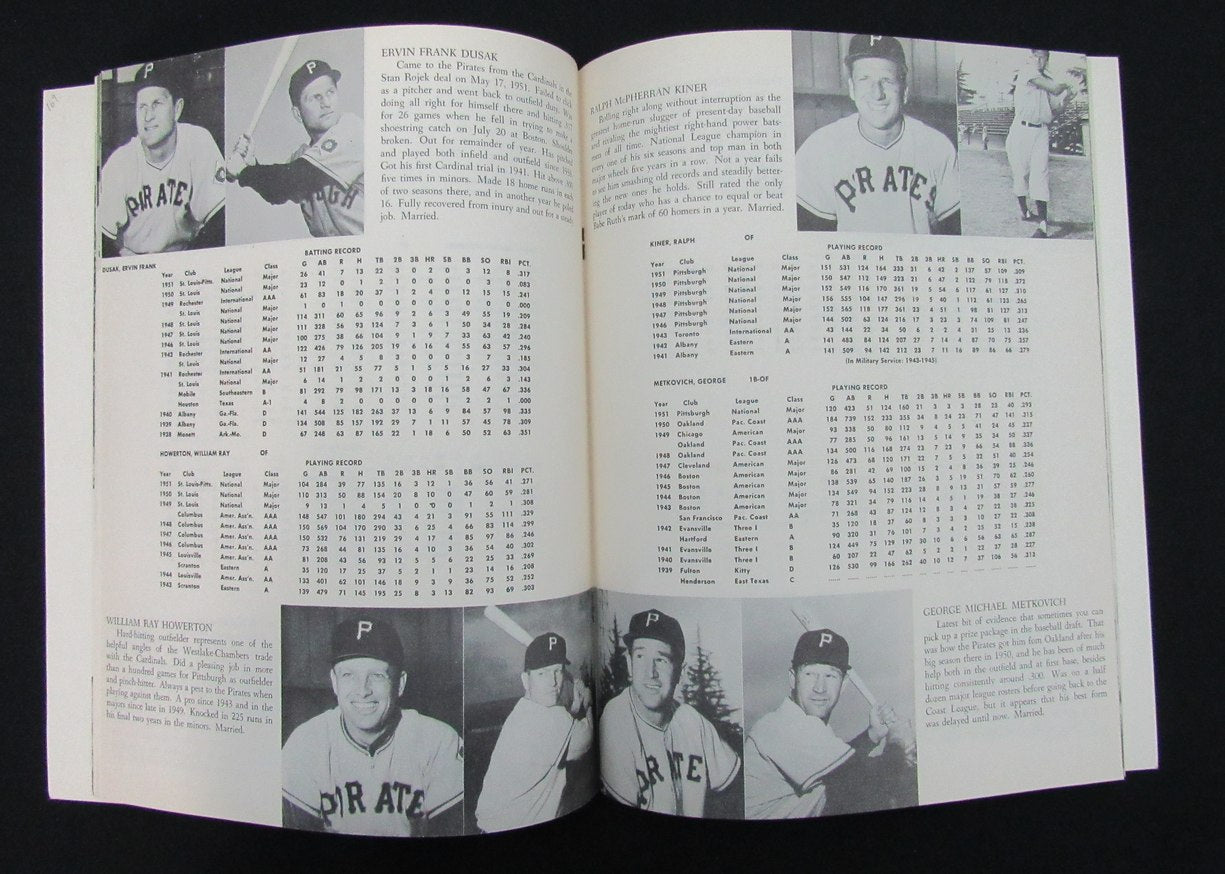 1952 Pittsburgh Pirates Yearbook 186262