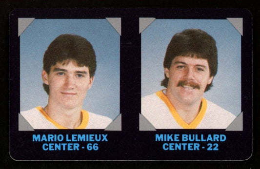 1985-86 7 ELEVEN Credit Cards #15 Mario Lemieux ROOKIE/Mike Bullard Penguins