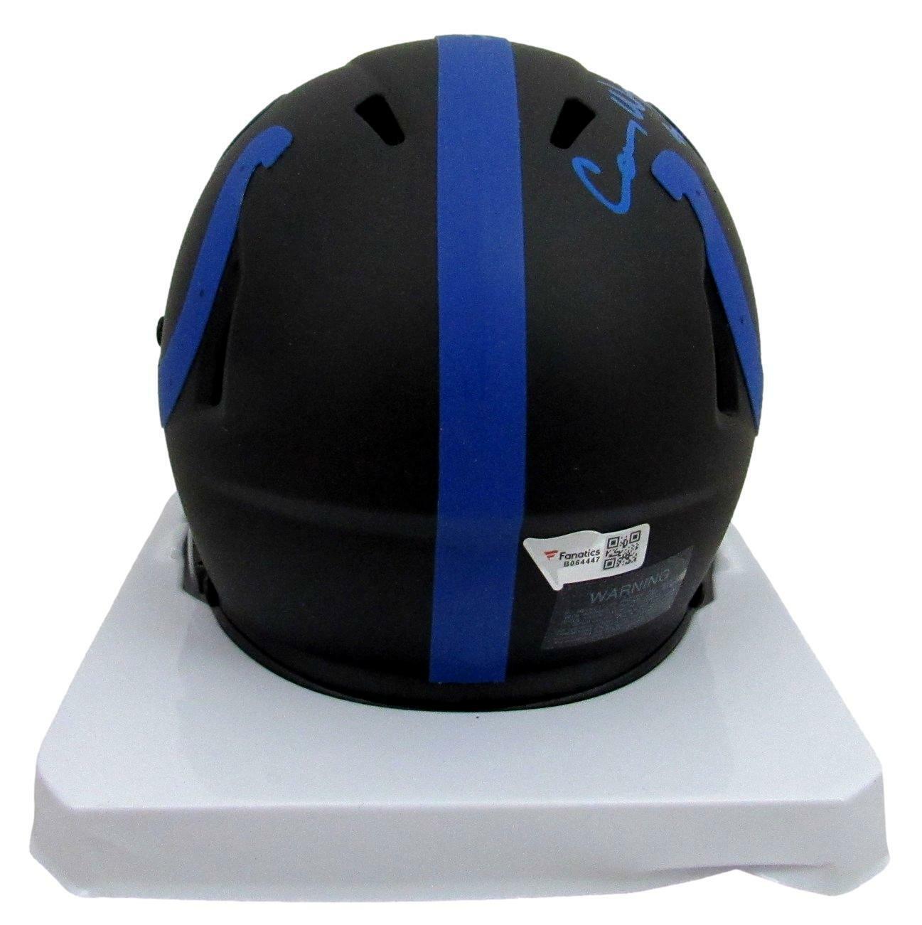 Carson Wentz Signed/Inscr Indianapolis Colts Eclipse Mini Helmet Fanatics 159901