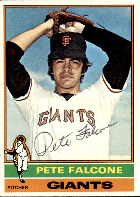 Pete Falcone Autographed 1976 TOPPS Card #524 San Francisco Giants 183432