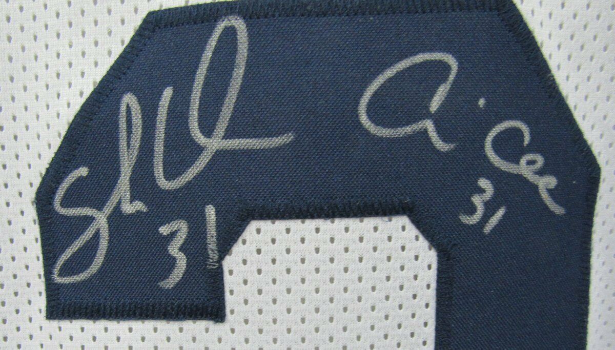 10 LEGENDS Signed/Auto Penn State/PSU "Linebacker U" Jersey Wht MINT JSA 135582