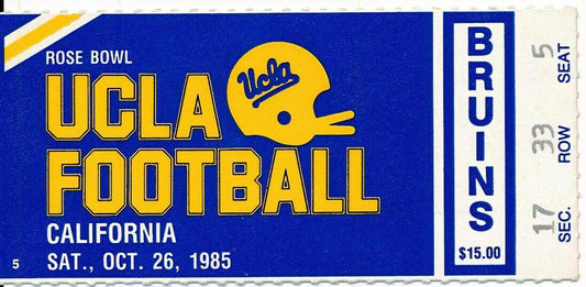 1985 UCLA Bruins vs. Oregon State Football Game Ticket Stub 148658