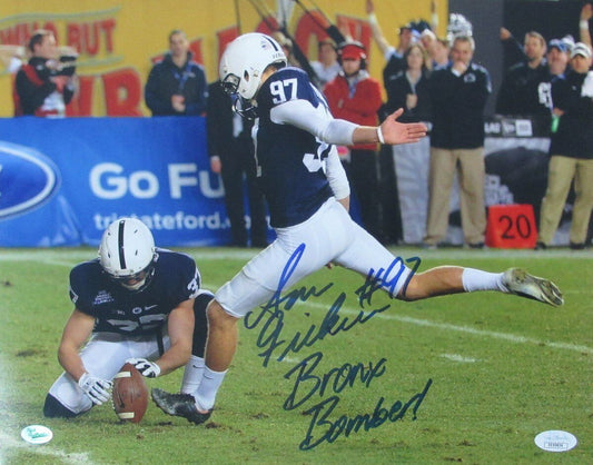 Sam Ficken Penn State PSU Pinstripe Bowl  Signed/Auto  11x14 Photo JSA 145877