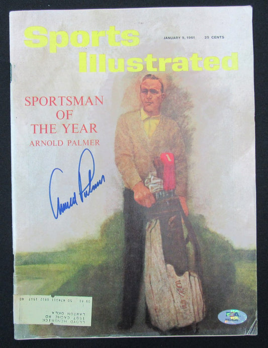 Arnold Palmer PGA HOF Signed/Auto 1/9/61 Sports Illustrated Magazine PSA 185627