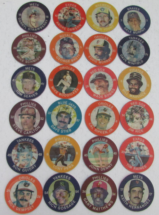 1984 7-11 Slurpee Disc East Set of 24.Ripken Murphy Brett Schmidt Boggs 146661