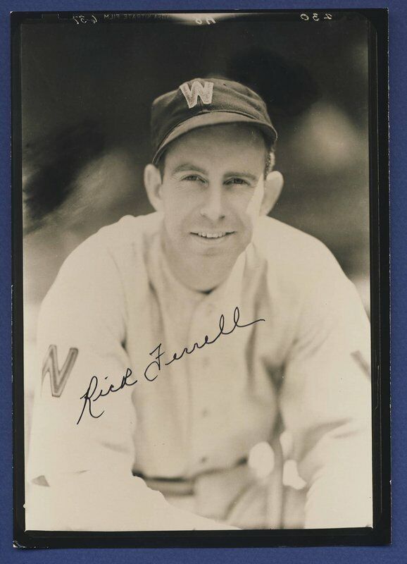 Rick Ferrell Senators Signed Vintage George Burke 5x7 Photo 105007