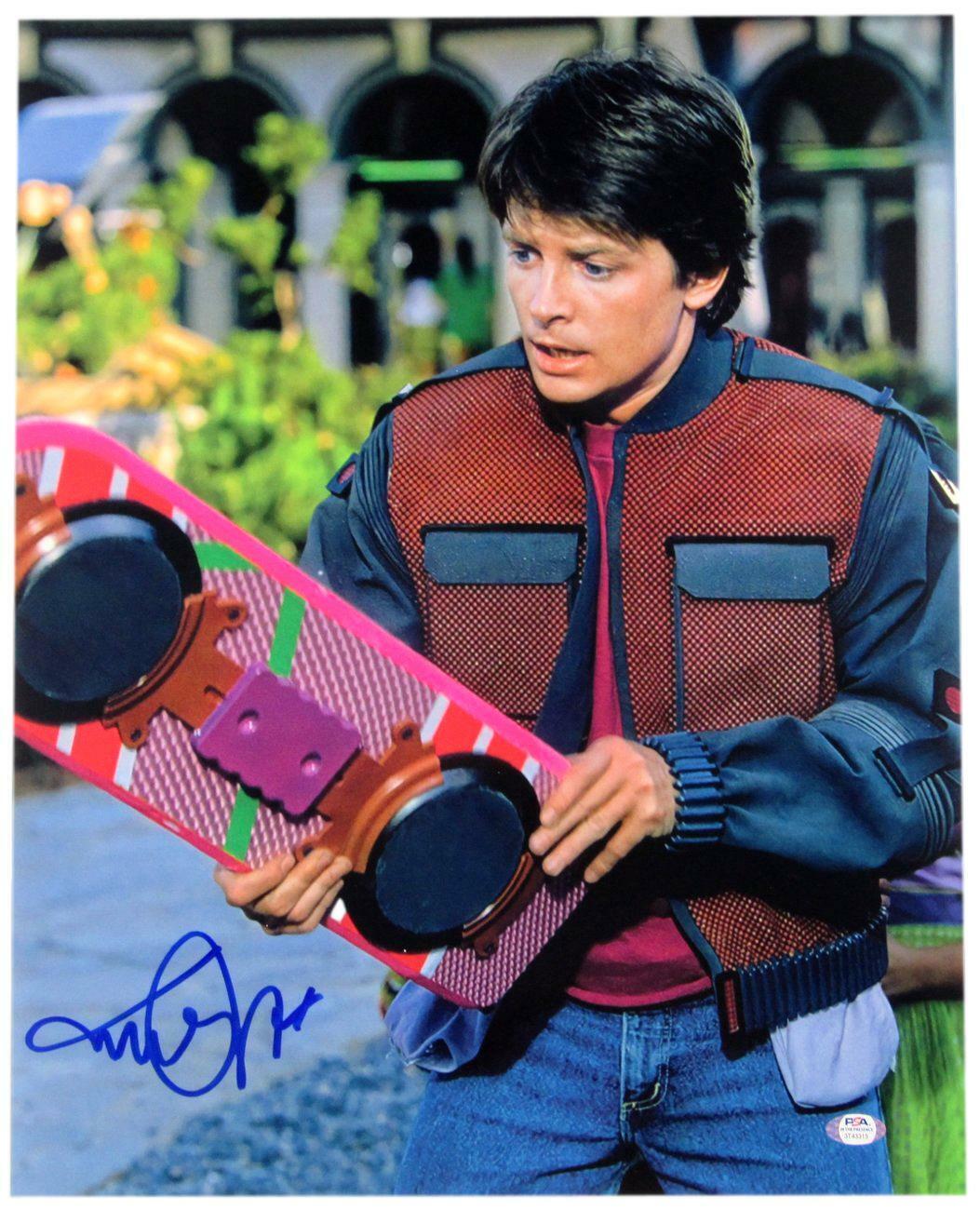 Michael J Fox Signed/Auto 16x20 "Back to the Future" Photo PSA/DNA 164842