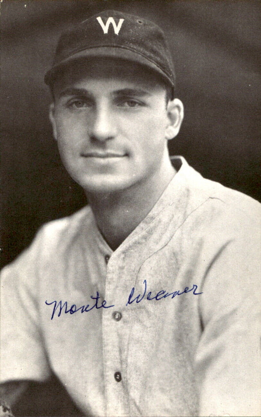 Monte Weaver Senators d. 1994 Signed/Autographed 3x5  Photo 179311