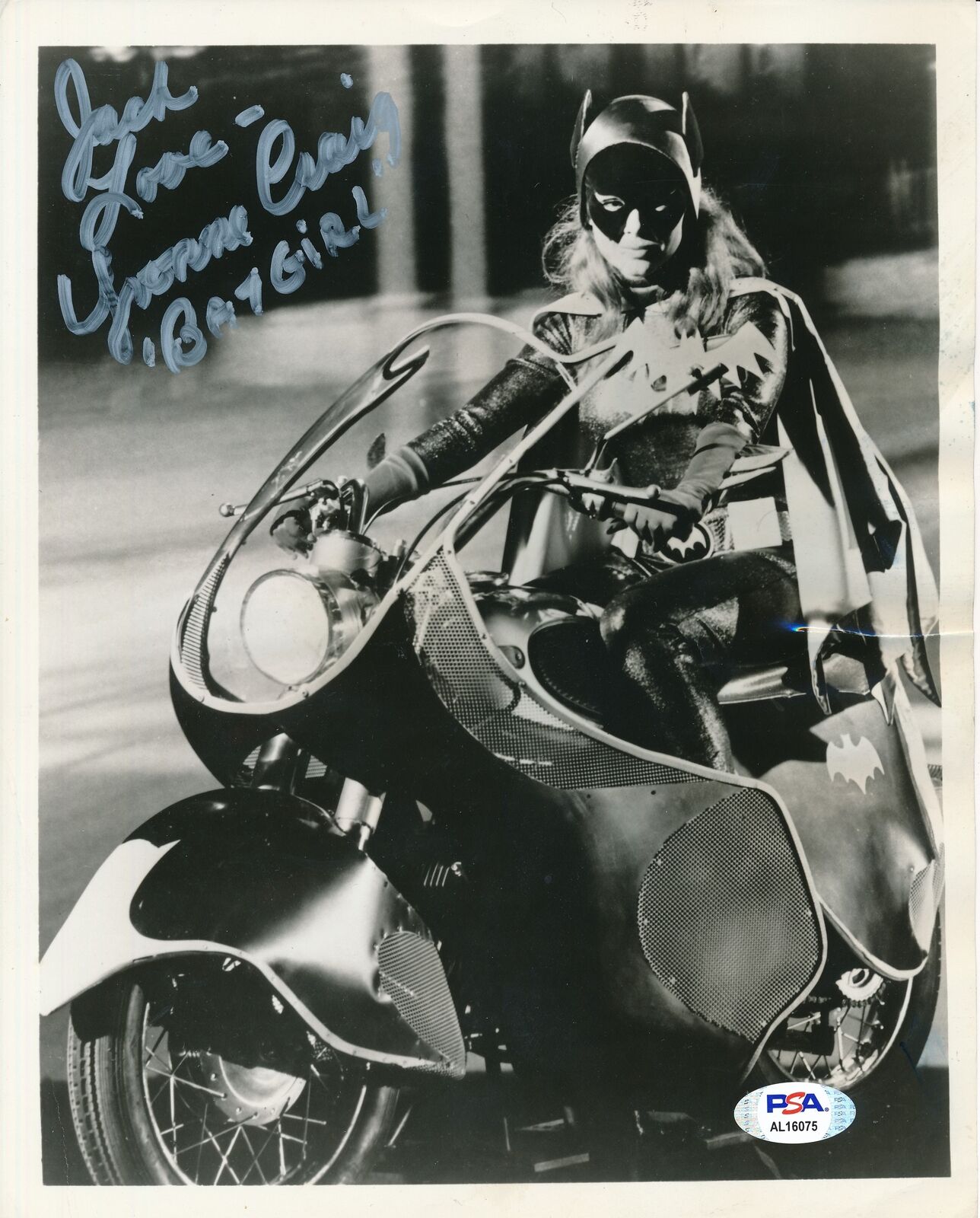 Yvonne Craig Autographed/Inscribed 8x10 Photo Bat Girl PSA/DNA 178098