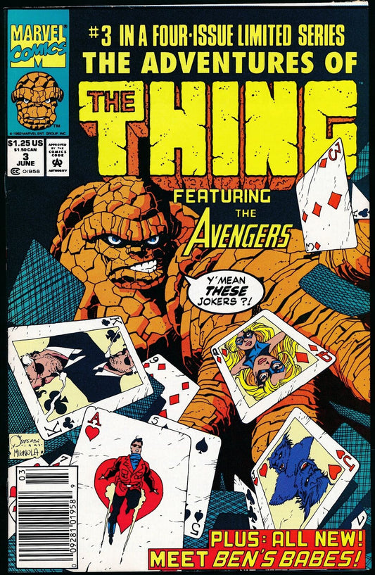 June 3, 1992 The Adventures of The Thing #3 Comic Book 178088