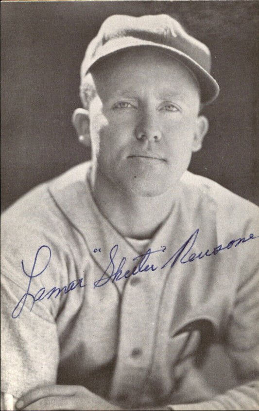 Skeeter Newsome Athletics d. 1989 Signed/Autographed 3x5  Photo 178676